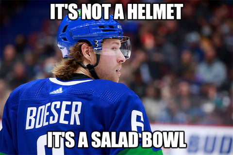 It's not a helmet, it's a salad bowl