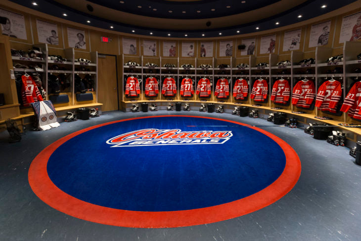 oshawa generals locker room ontario hockey league ohl