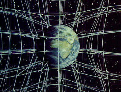 Earth gravity, bending reality, AKA spacetime.