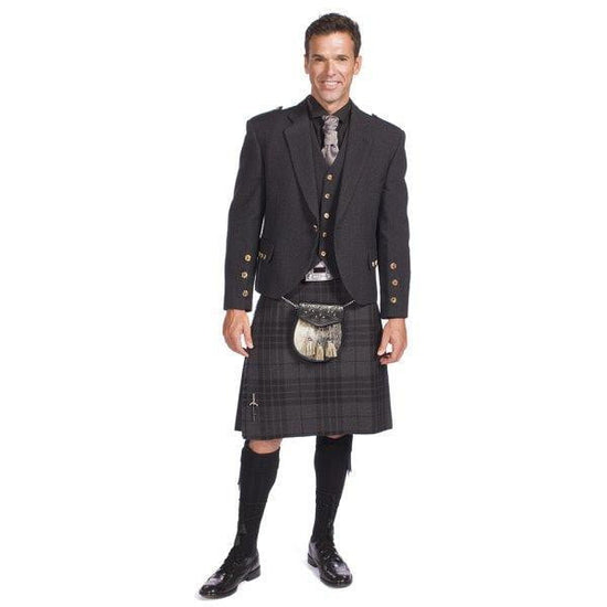 charcoal kilt jacket