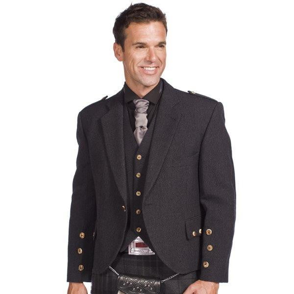 charcoal kilt jacket