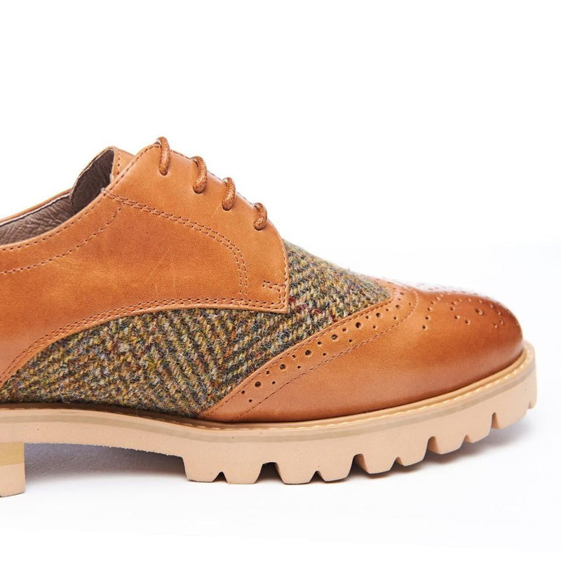 Ladies Harris Tweed Brogues by Snow Paw 