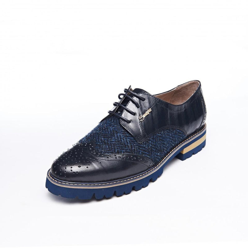 navy brogue shoes ladies