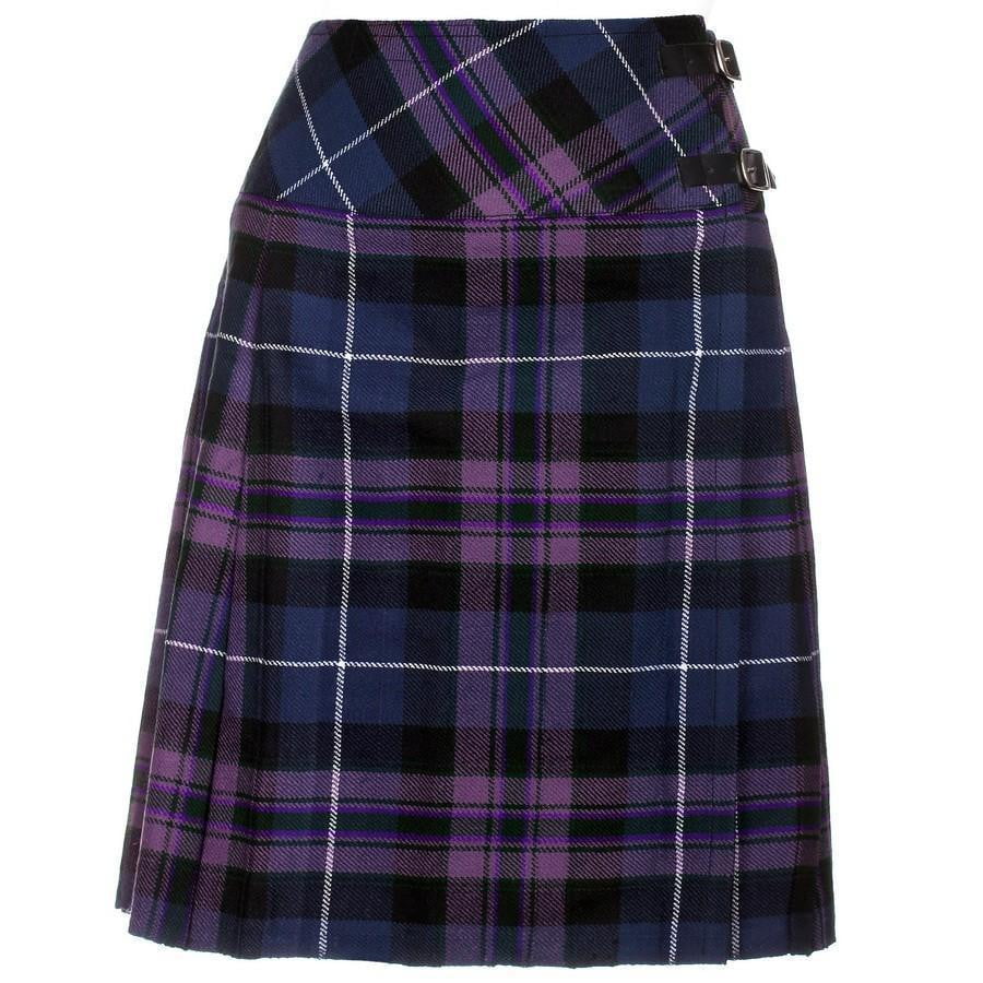 Ladies Acrylic Knee Length Kilt - 6 Colours – Scotland Kilt Co