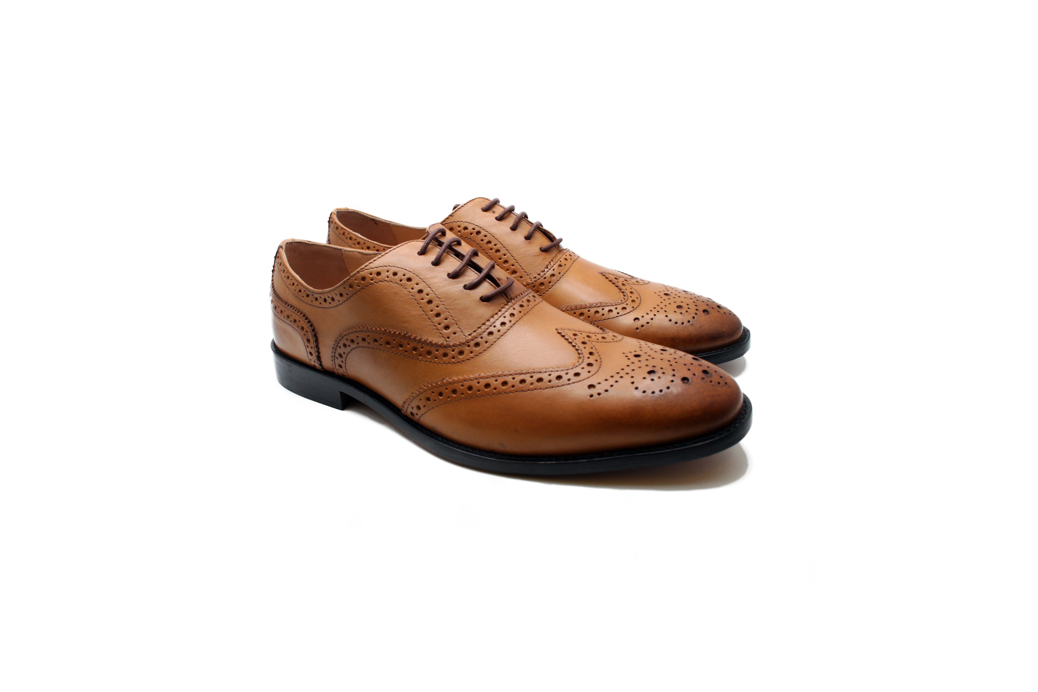 Luxury Day Brogues - Tan | Scotland Kilt Co