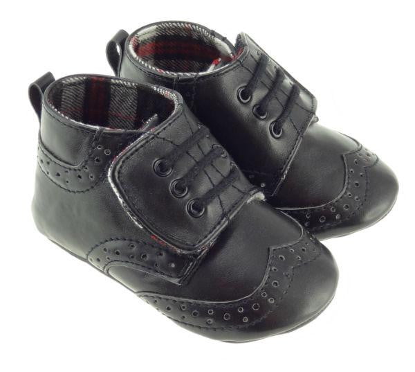 Boys Black Brogue Slippers – Scotland 