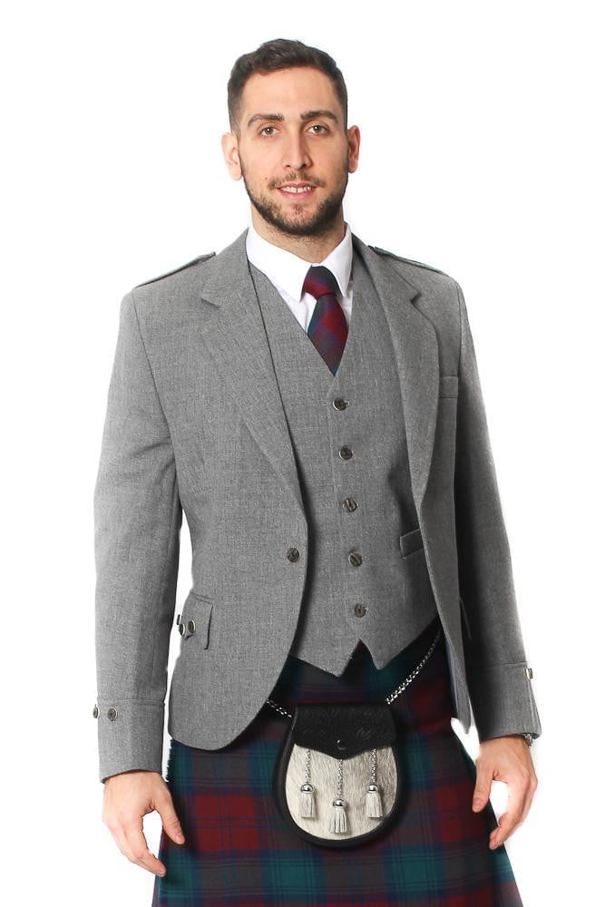 argyle tweed kilt jacket