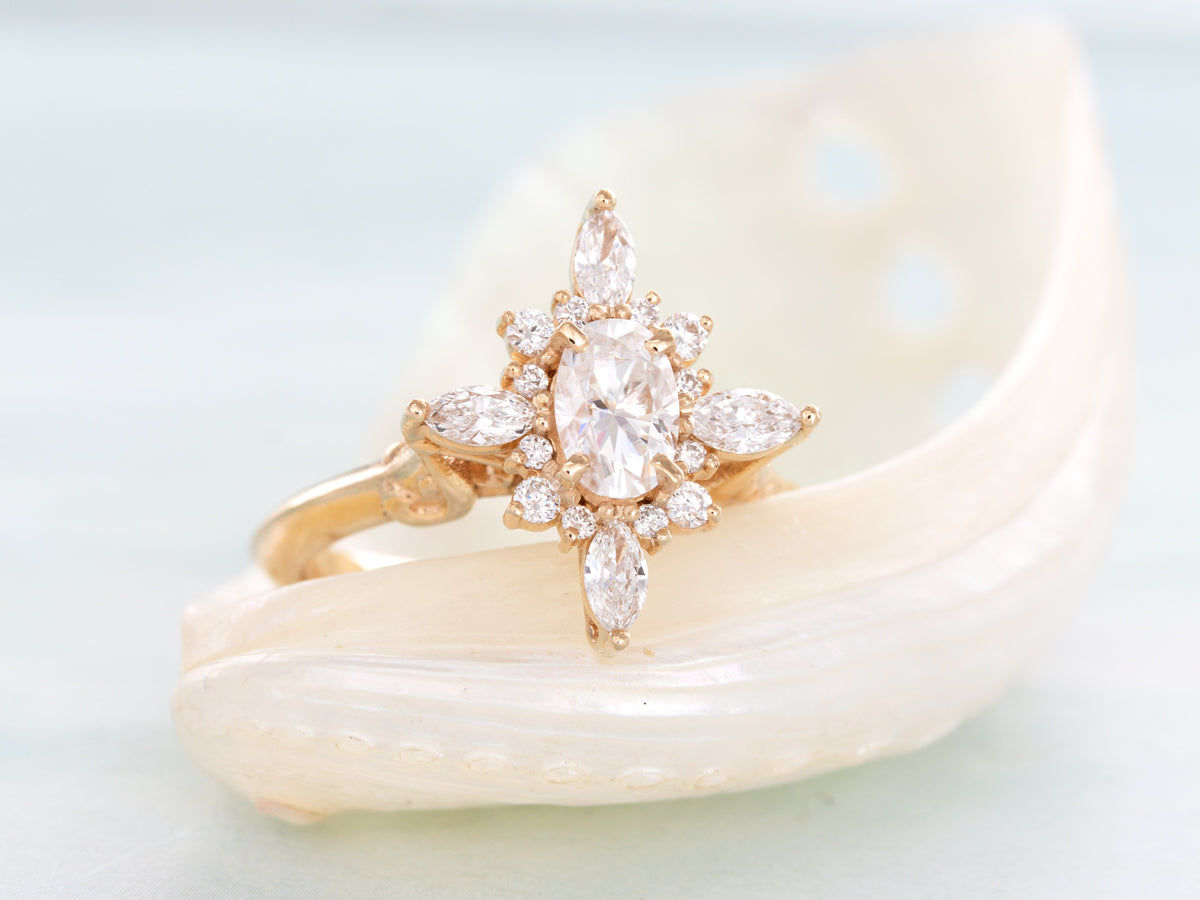 Classic three stone moissanite engagement ring. Platinum. White Gold.  Tiffany style. | Three stone engagement rings, Emerald engagement ring, Big engagement  rings