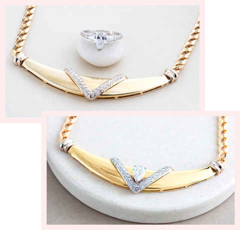 Bateau Diamond Necklace