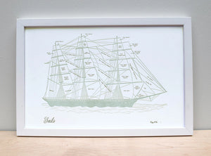 Print: Clipper Ship, Letterpress - Museum of the City of New York - Clipper Ships