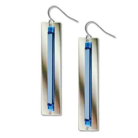 Louis C. Tiffany Clematis 3 Drop Earrings