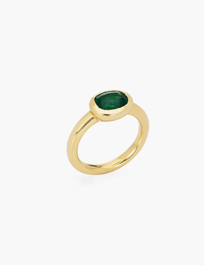 18k Emerald Finger Ring – Kathryn Bentley