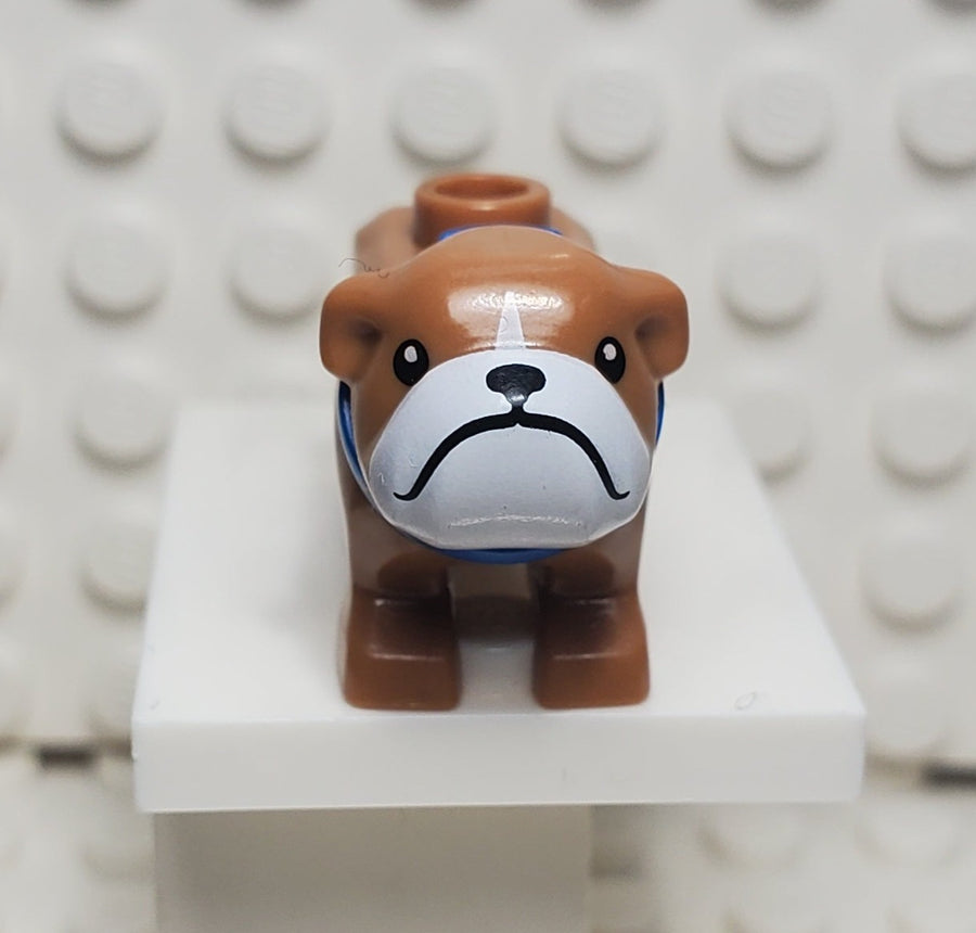 NEW LEGO Dog French Bulldog White Tan Medium Nougat