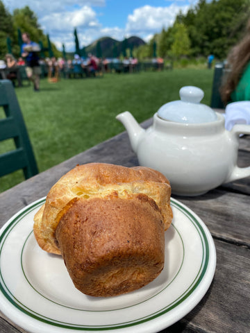 popovers and tea at Jordan Pond House