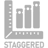Staggered tuners set