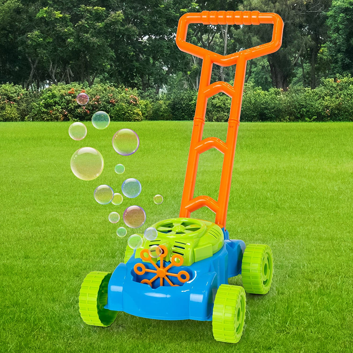 bee happy bubble lawn mower