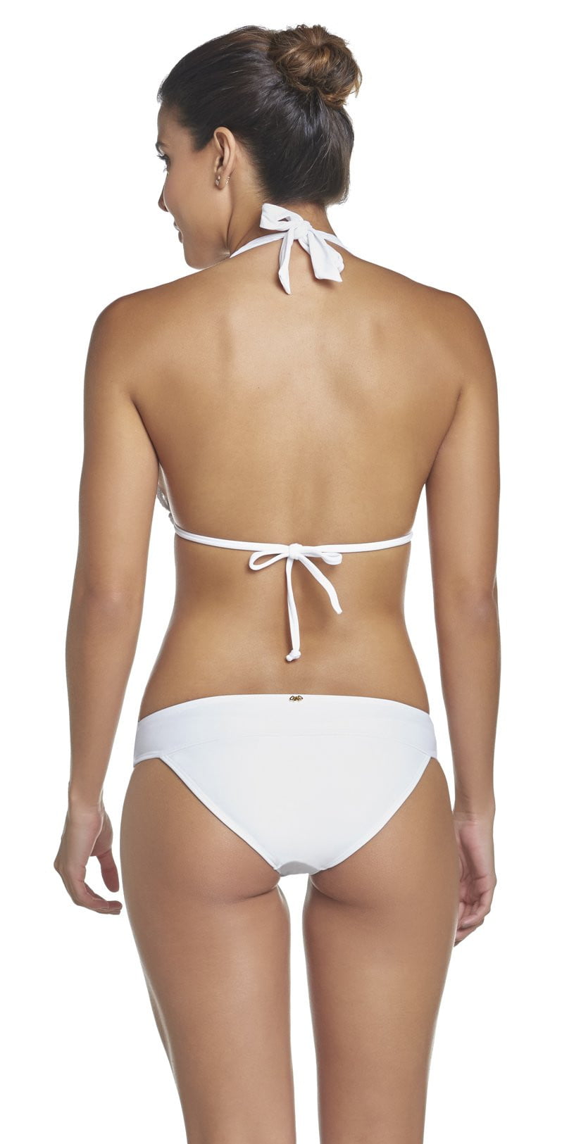 PQ Swim Water Lily Lace Cheeky Bikini Bottom - White