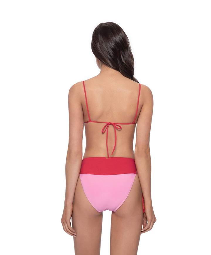 South Beach Swimsuits PQ Swim Remi Ruched Bandeau Top in Arcadia