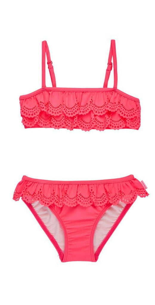 Seafolly Girls Jewel Cove Ruffle Bikini Set in Pink Soda 26116T | South ...