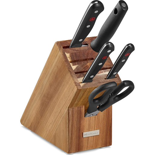 Wusthof 8-Piece Stainless Mignon Steak Knife Set, Olivewood