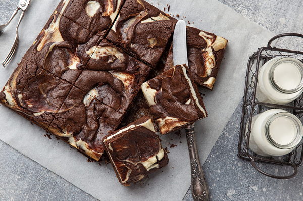 cheesecake swirl chocolate brownies