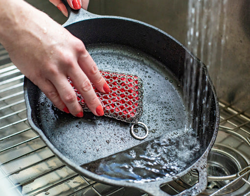 Chainmail Scrubber For Cookware Stubborn Stains - Inspire Uplift