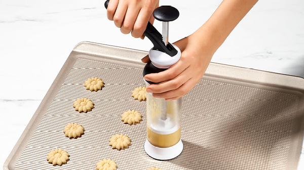 OXO Good Grips Cookie Press Butter Cookies - Knead to Cook