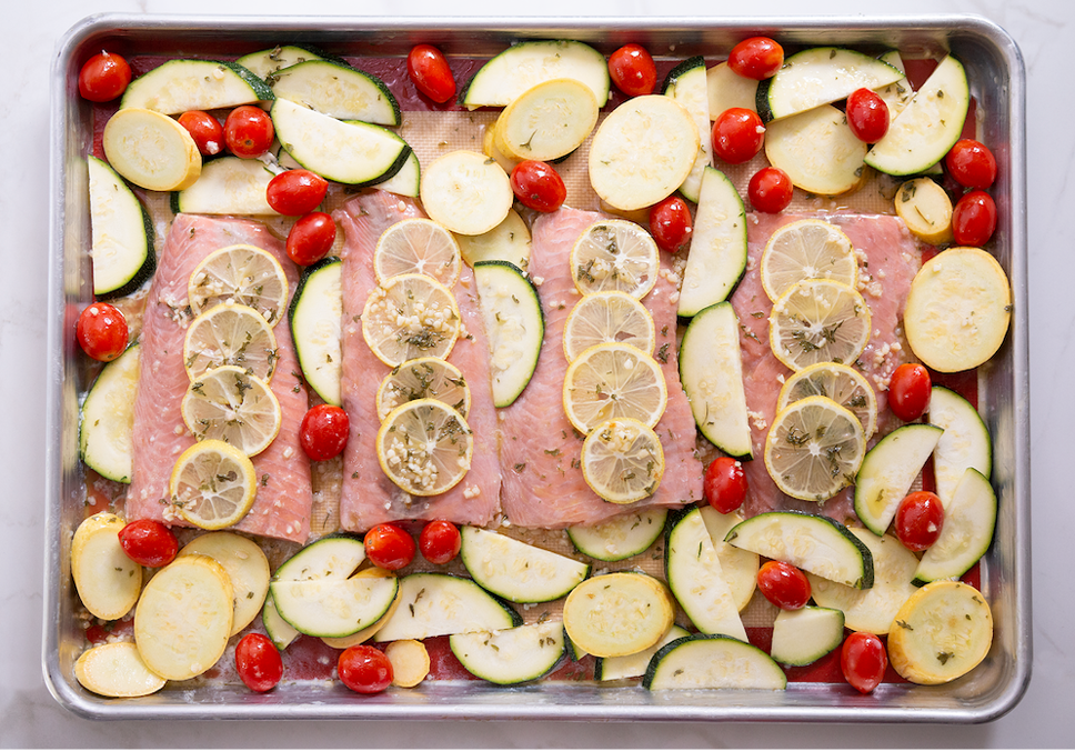 Sheet-Pan Salmon & Veggie Dinner Recipe
