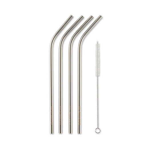 Kikkerland® Glass Reusable Straws 6 Pack-CoffeeSock