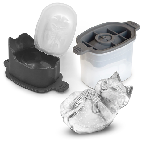 Tovolo - King Cube Ice Tray with Lid - Oyster Gray