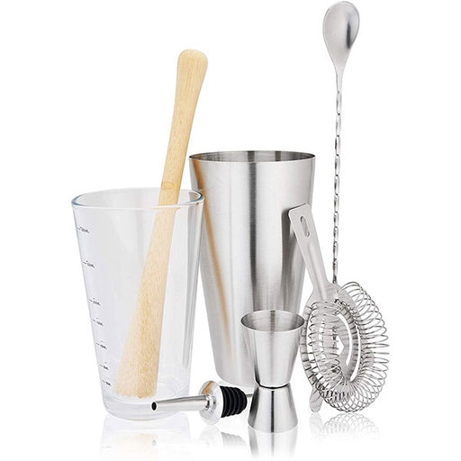 WN. Piazza Effepi Cocktail Shaker Inox 18/10 Stainless Steel 3 Pieces Italy  6T