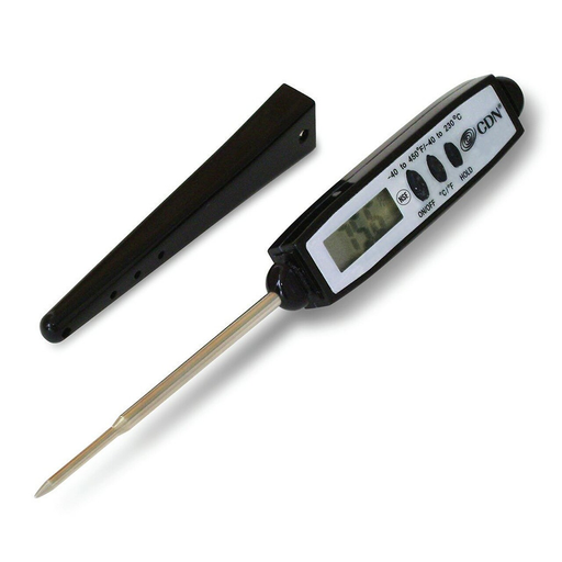 CDN Insta-Read® Stainless Steel Long Stem Dial Deep Fry Thermometer - 100°  to 500°F