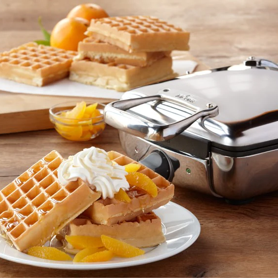 All Clad 4 Slice Belgian Waffle Maker iKook Kitchen