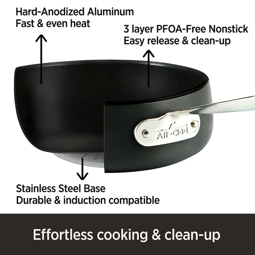 HA1 Hard Anodized Nonstick Cookware, Roaster with Rack, 13 x 16 inch