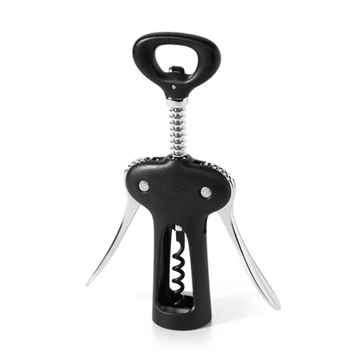  OXO Steel Vertical Lever Corkscrew with Removable Foil Cutter &  SteeL Expanding Wine Stoppers, 2 Count: Home & Kitchen