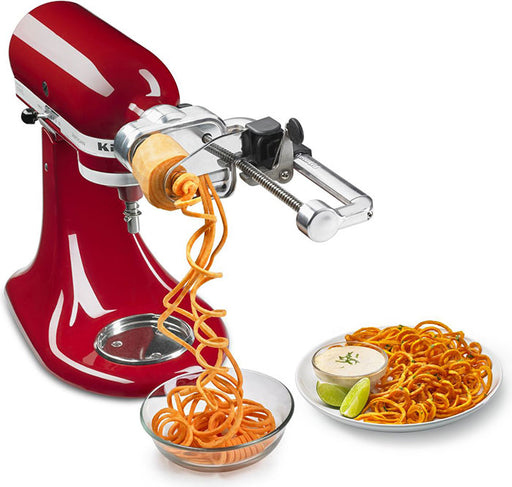 Generic Bestand Spiralizer Attachment Compatible with KitchenAid Stand Mixer, Comes with Peel, Core and Slice, Vegetable Slicer(Not Kit