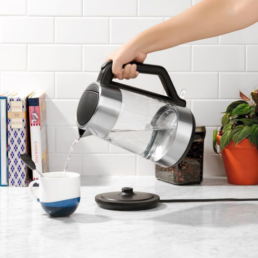  OXO Brew Gooseneck Electric Kettle – Hot Water Kettle, Pour  Over Coffee & Tea Kettle, Adjustable Temperature, Built-In Brew Timer,  Stainless Steel, 1L​: Home & Kitchen