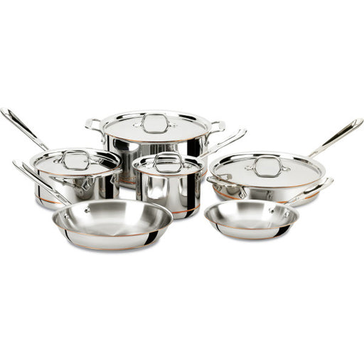 All-Clad D5 Stainless Brushed 5-Ply Bonded 10 Piece Cookware Set —  KitchenKapers