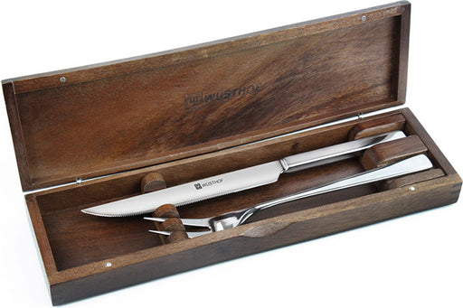 Wüsthof Stainless Steak Knife Set in Olivewood Chest