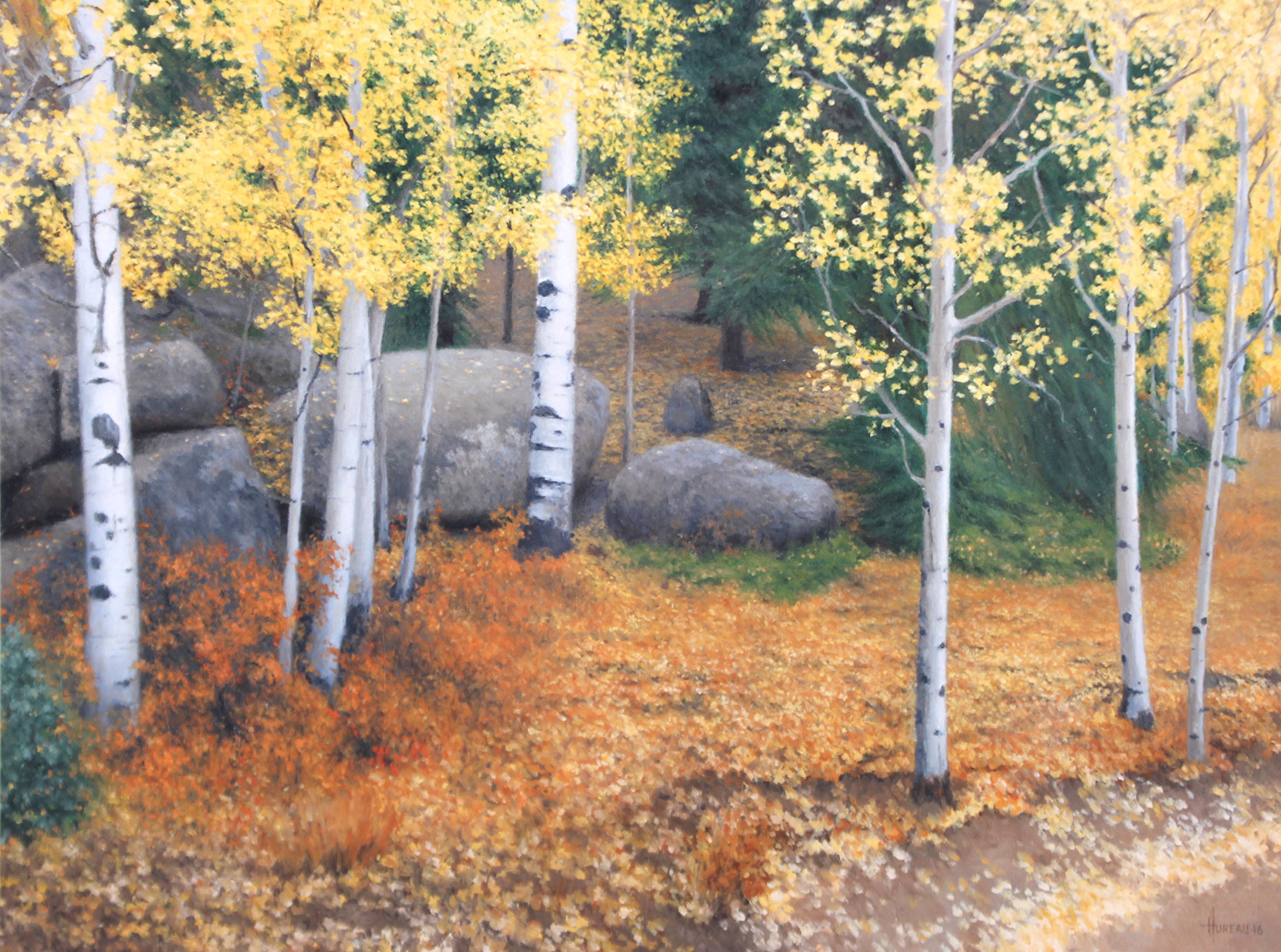 "Aspen Den" Print by Christopher Hureau