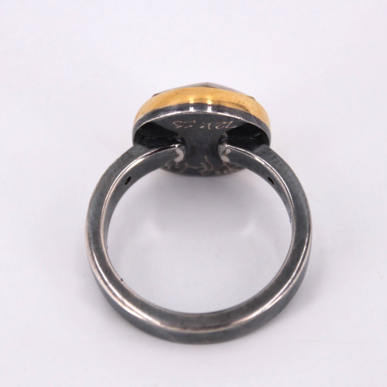 Optical Quartz and Diamond Ring