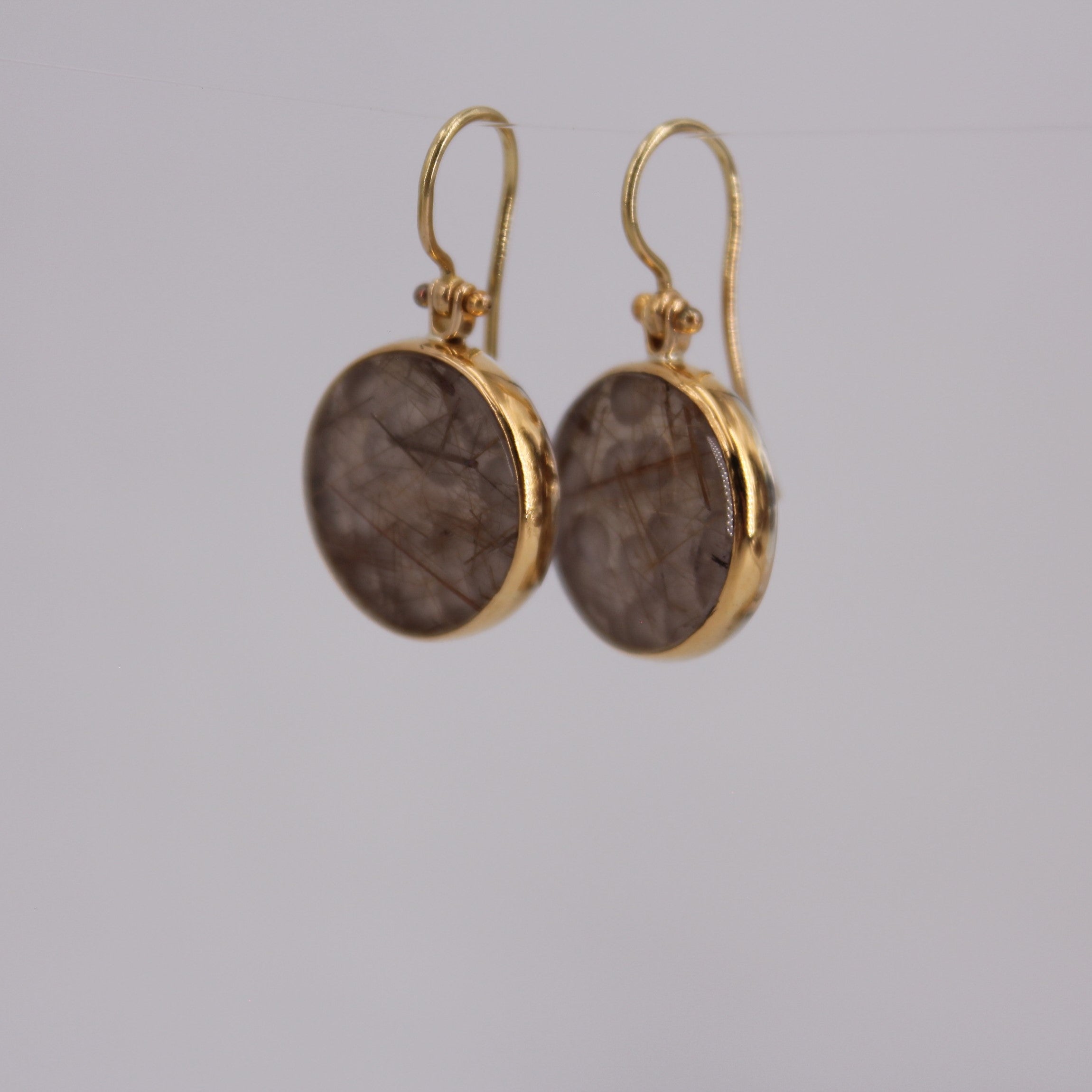 Rutilated Quartz Earrings