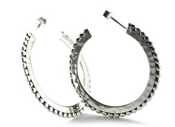 Bead Hoop Earrings