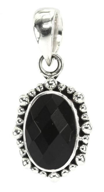 Faceted Onyx Pendant