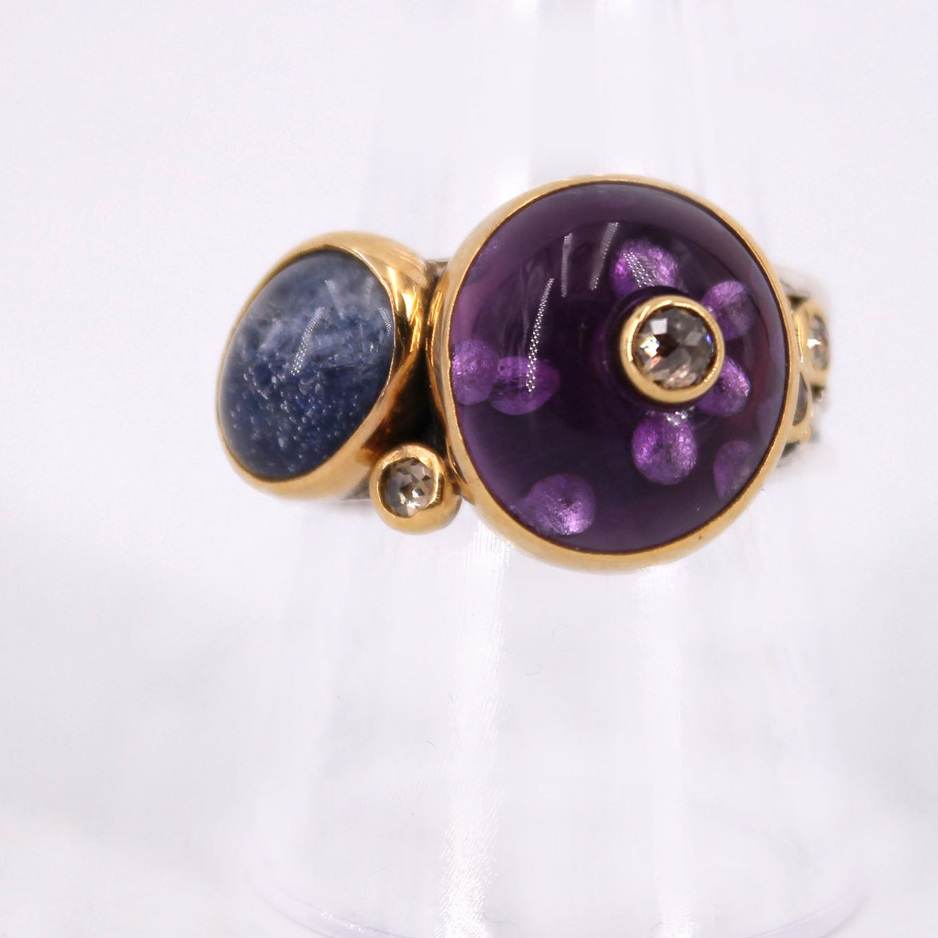 Amethyst and Dumortierite Ring