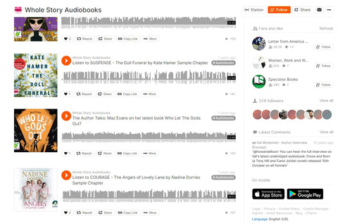 Hashtag Audiobooks on SoundCloud