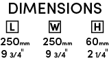 Basal Cable Bag Dimensions