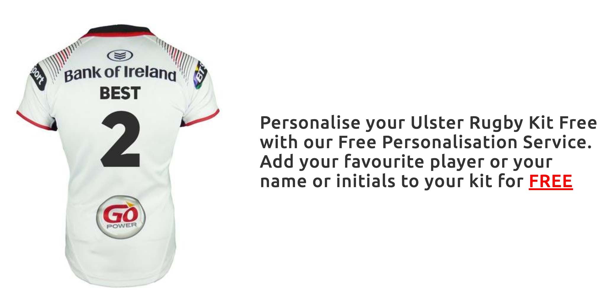 personalised rugby kit