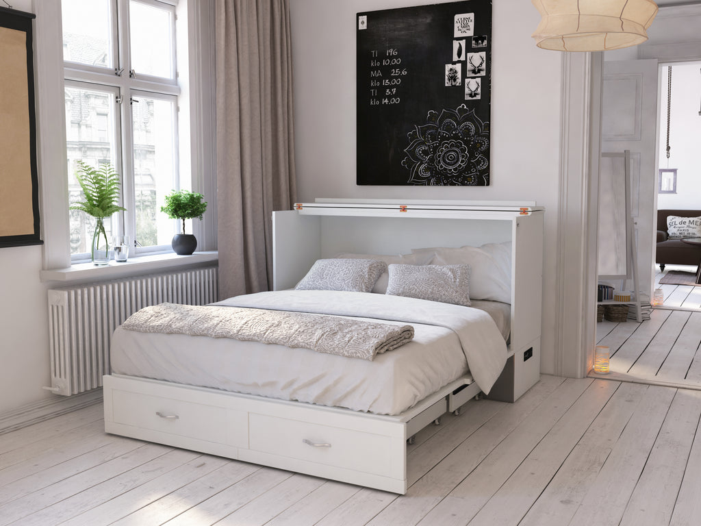 murphy bed queen mattress in thirds