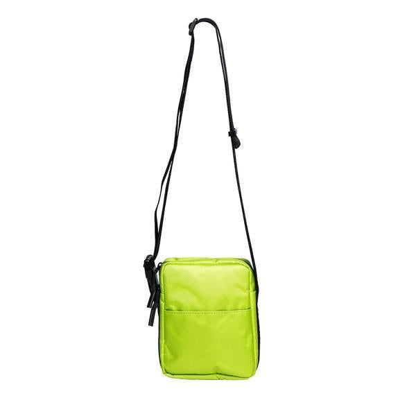 neon green shoulder bag